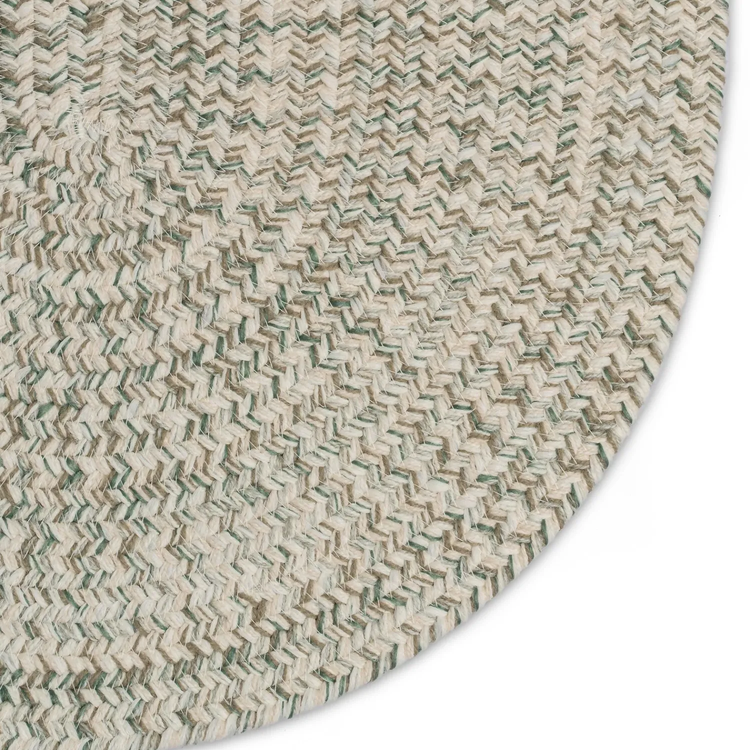 Plow & Hearth Area Rugs>Indoor/Outdoor Oval Pine Creek Braided Polypropylene Rug, 2'7" x 9' Runner