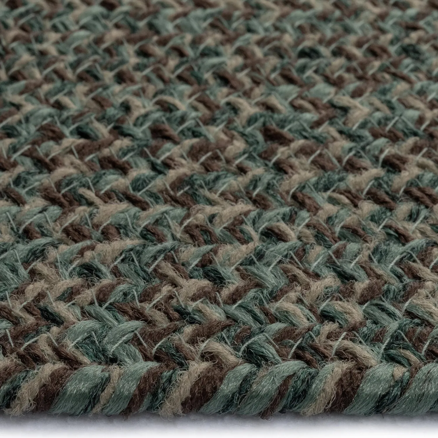 Plow & Hearth Area Rugs>Indoor/Outdoor Oval Pine Creek Braided Polypropylene Rug, 2'7" x 9' Runner