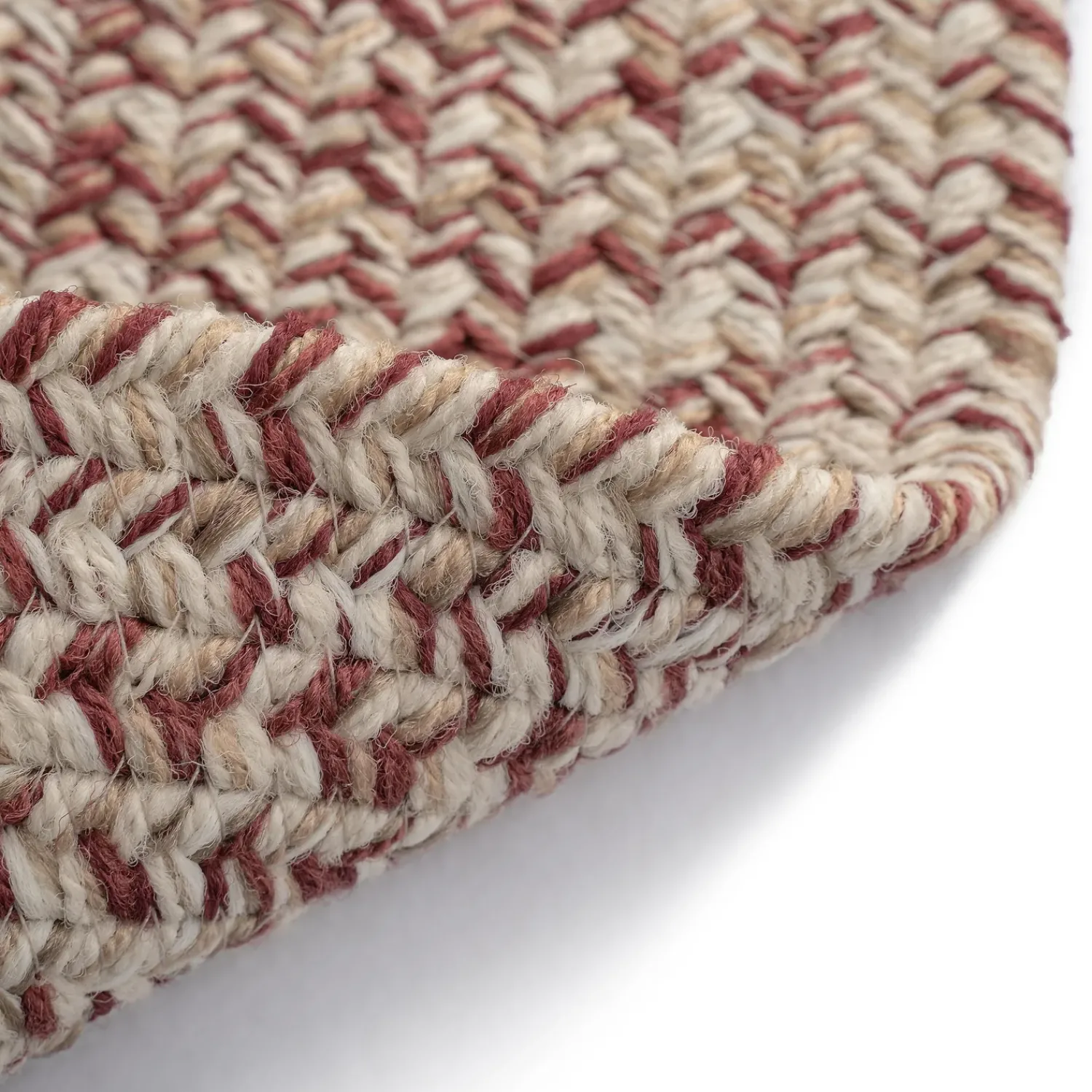 Plow & Hearth Area Rugs>Indoor/Outdoor Oval Pine Creek Braided Polypropylene Rug, 2'7" x 9' Runner