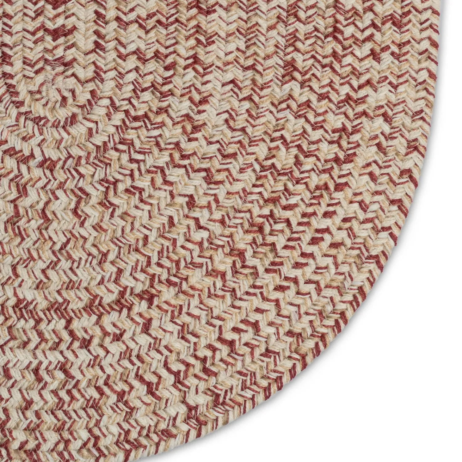 Plow & Hearth Area Rugs>Indoor/Outdoor Oval Pine Creek Braided Polypropylene Rug, 2'7" x 9' Runner