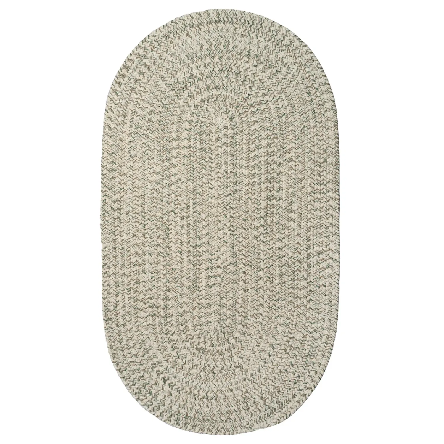 Plow & Hearth Area Rugs>Indoor/Outdoor Oval Pine Creek Braided Polypropylene Rug, 2'7" x 9' Runner