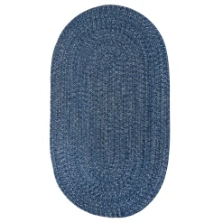 Plow & Hearth Area Rugs>Indoor/Outdoor Oval Pine Creek Braided Polypropylene Rug, 7' x 9'
