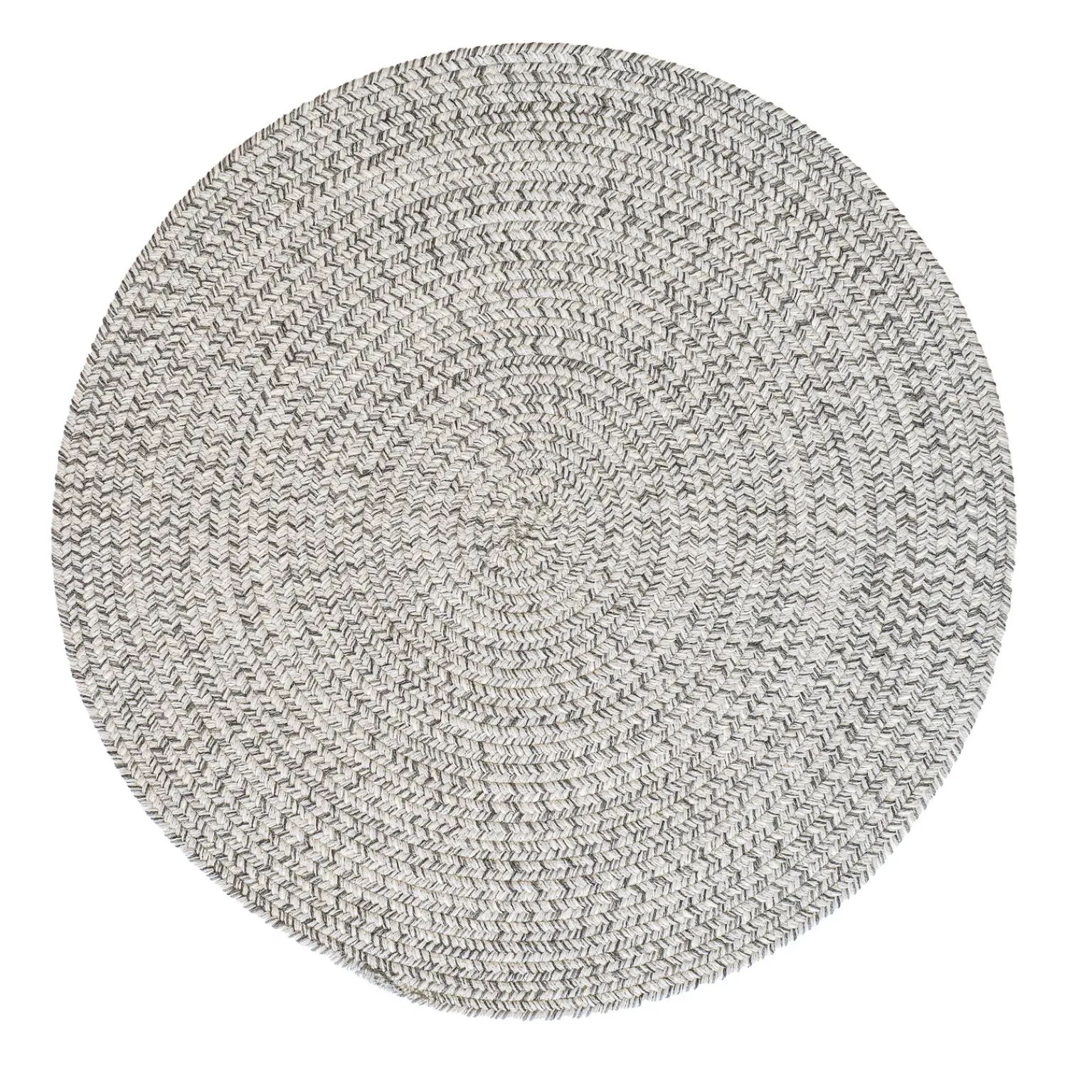 Plow & Hearth Area Rugs>Indoor/Outdoor Oval Pine Creek Braided Polypropylene Rug, 5'6" Round