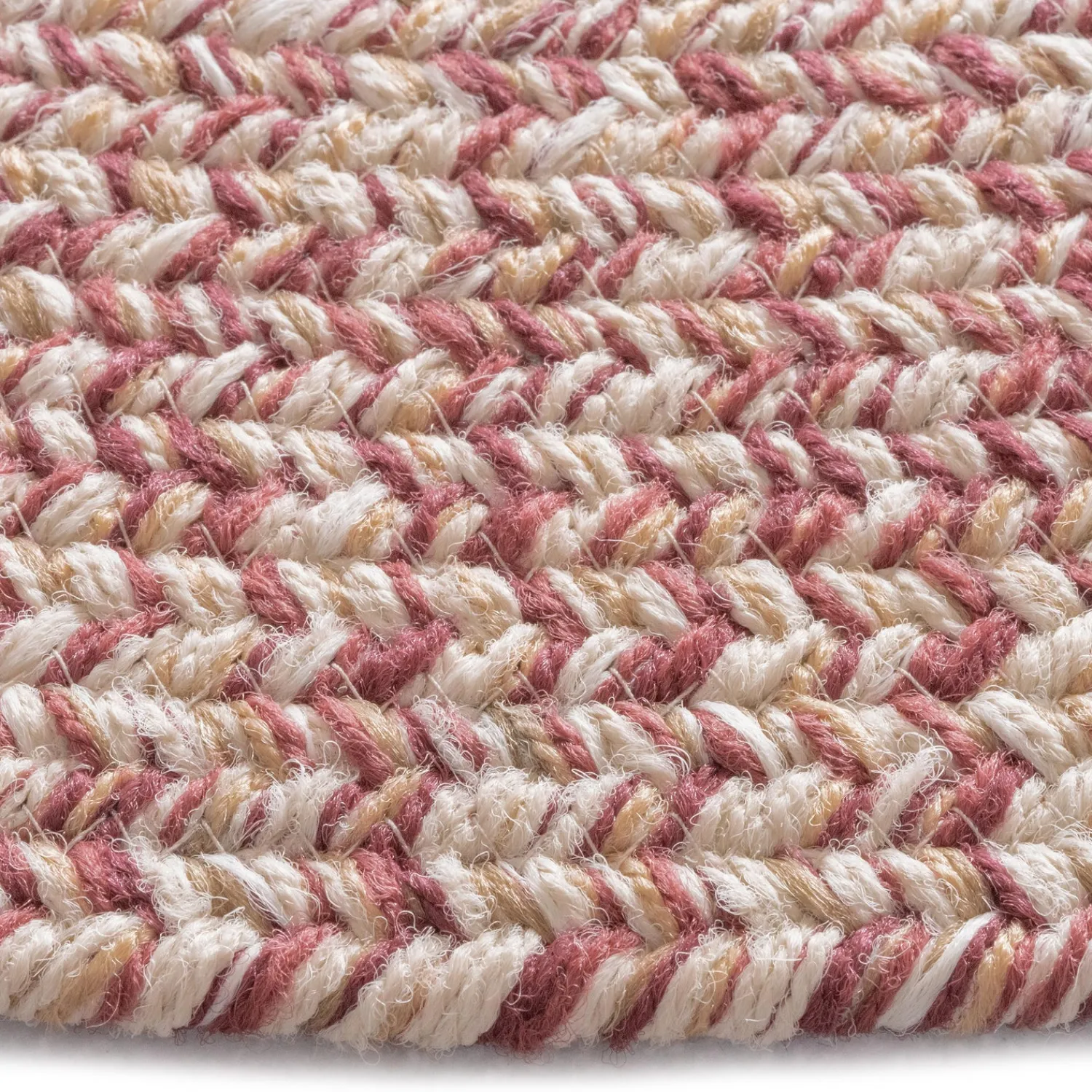 Plow & Hearth Area Rugs>Indoor/Outdoor Oval Pine Creek Braided Polypropylene Rug, 5'6" Round