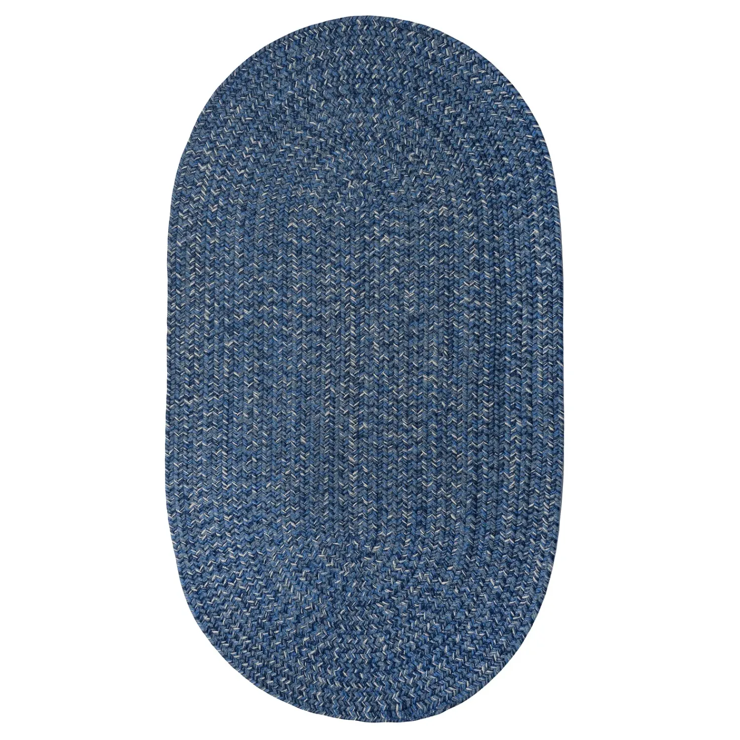Plow & Hearth Area Rugs>Indoor/Outdoor Oval Pine Creek Braided Polypropylene Rug, 7'6" Round