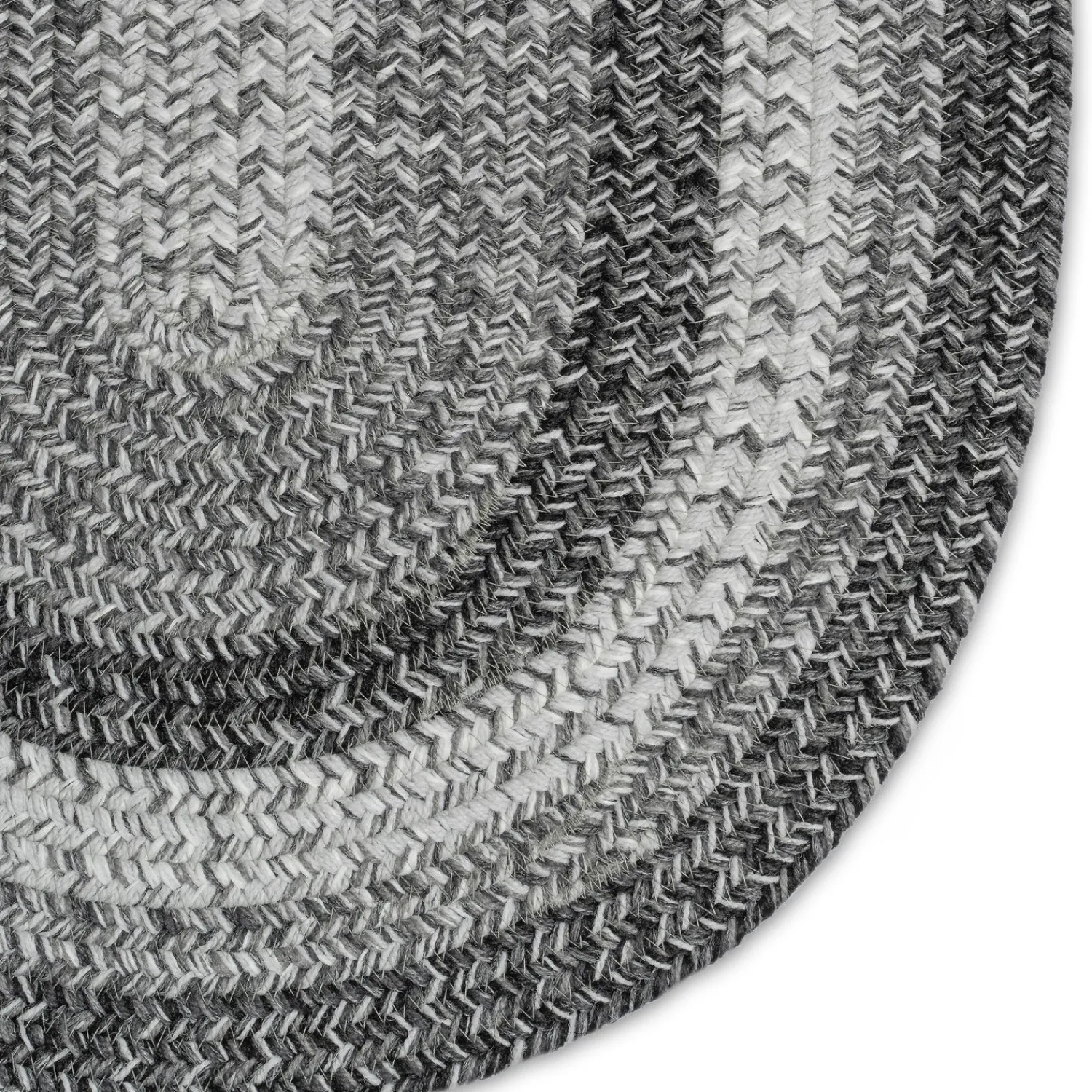 Plow & Hearth Area Rugs>Indoor/Outdoor Oval Woodridge Braided Polypropylene Rug, 2' x 3'