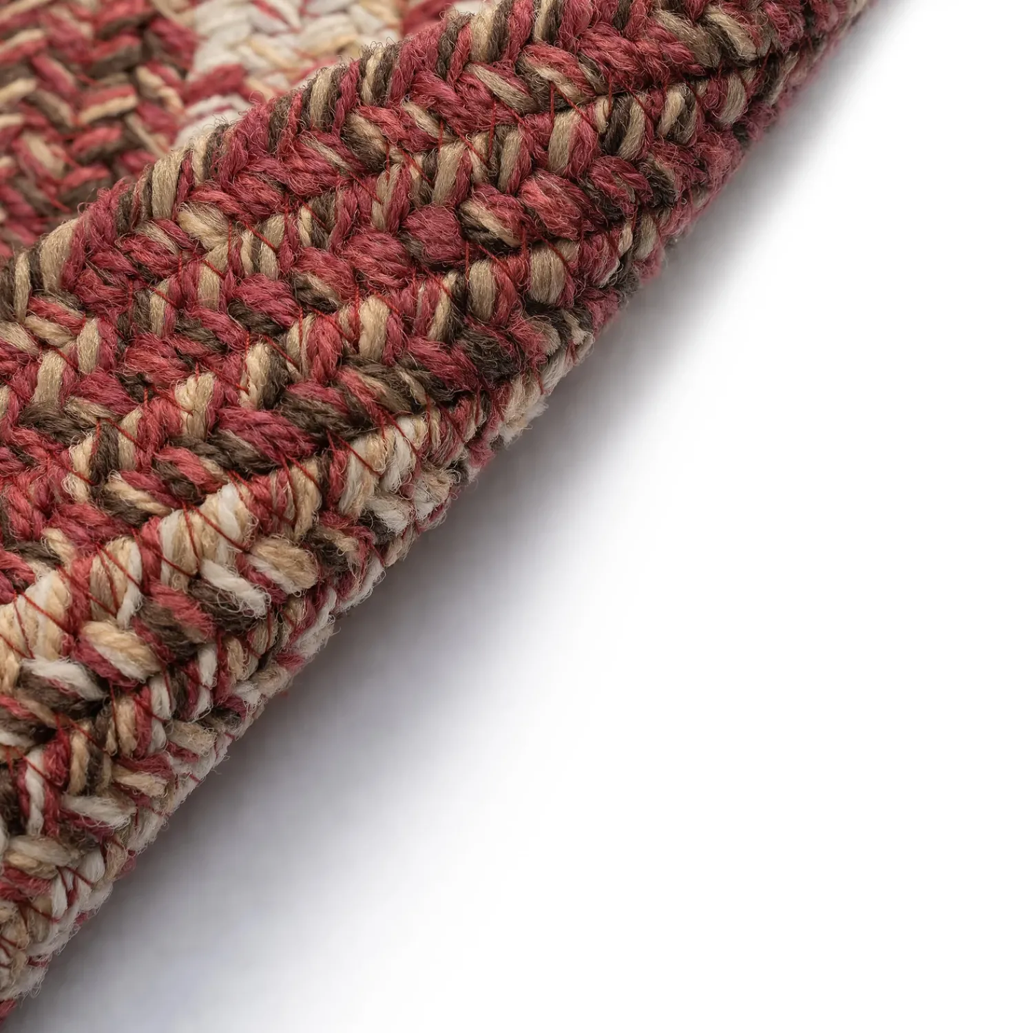 Plow & Hearth Area Rugs>Indoor/Outdoor Oval Woodridge Braided Polypropylene Rug, 2' x 3'
