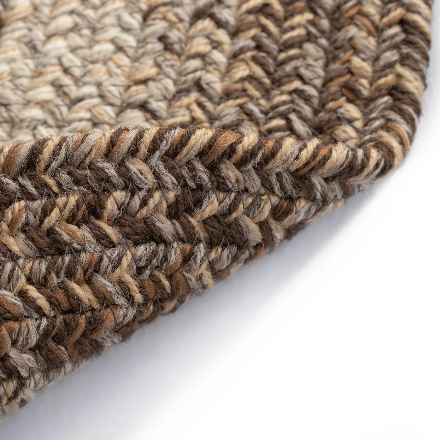 Plow & Hearth Area Rugs>Indoor/Outdoor Oval Woodridge Braided Polypropylene Rug, 2' x 3'