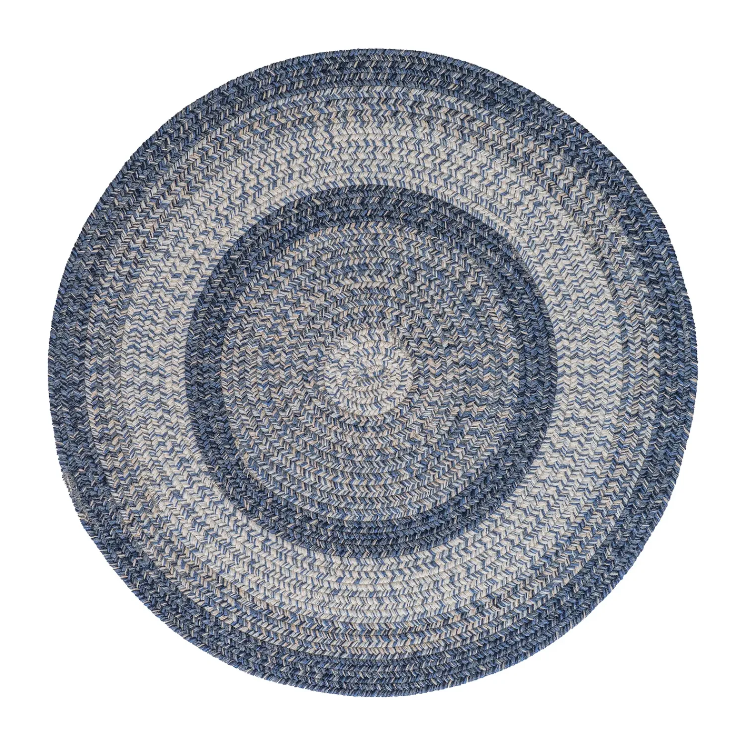 Plow & Hearth Area Rugs>Indoor/Outdoor Oval Woodridge Braided Polypropylene Rug, 5'6" Round