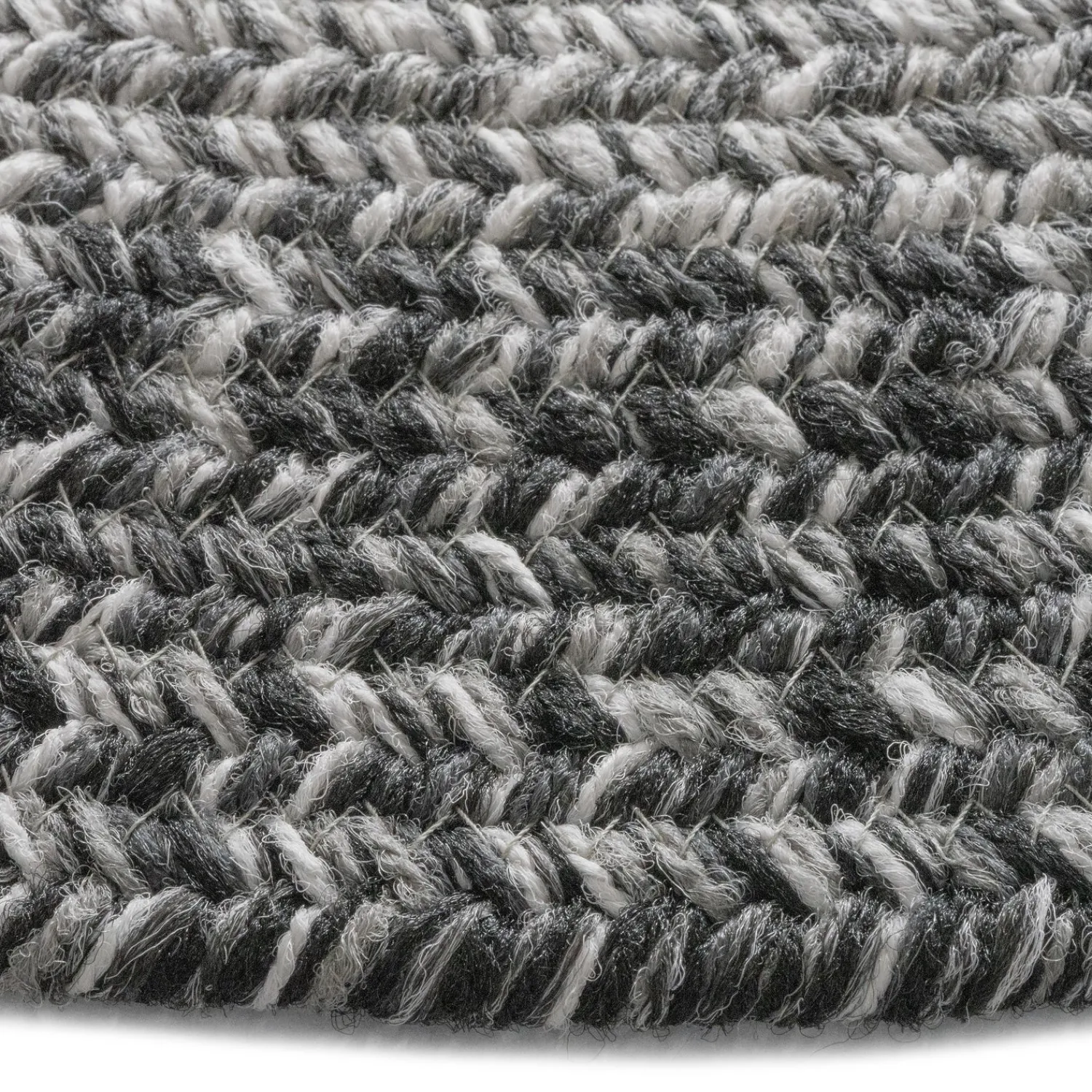 Plow & Hearth Area Rugs>Indoor/Outdoor Oval Woodridge Braided Polypropylene Rug, 5'6" Round