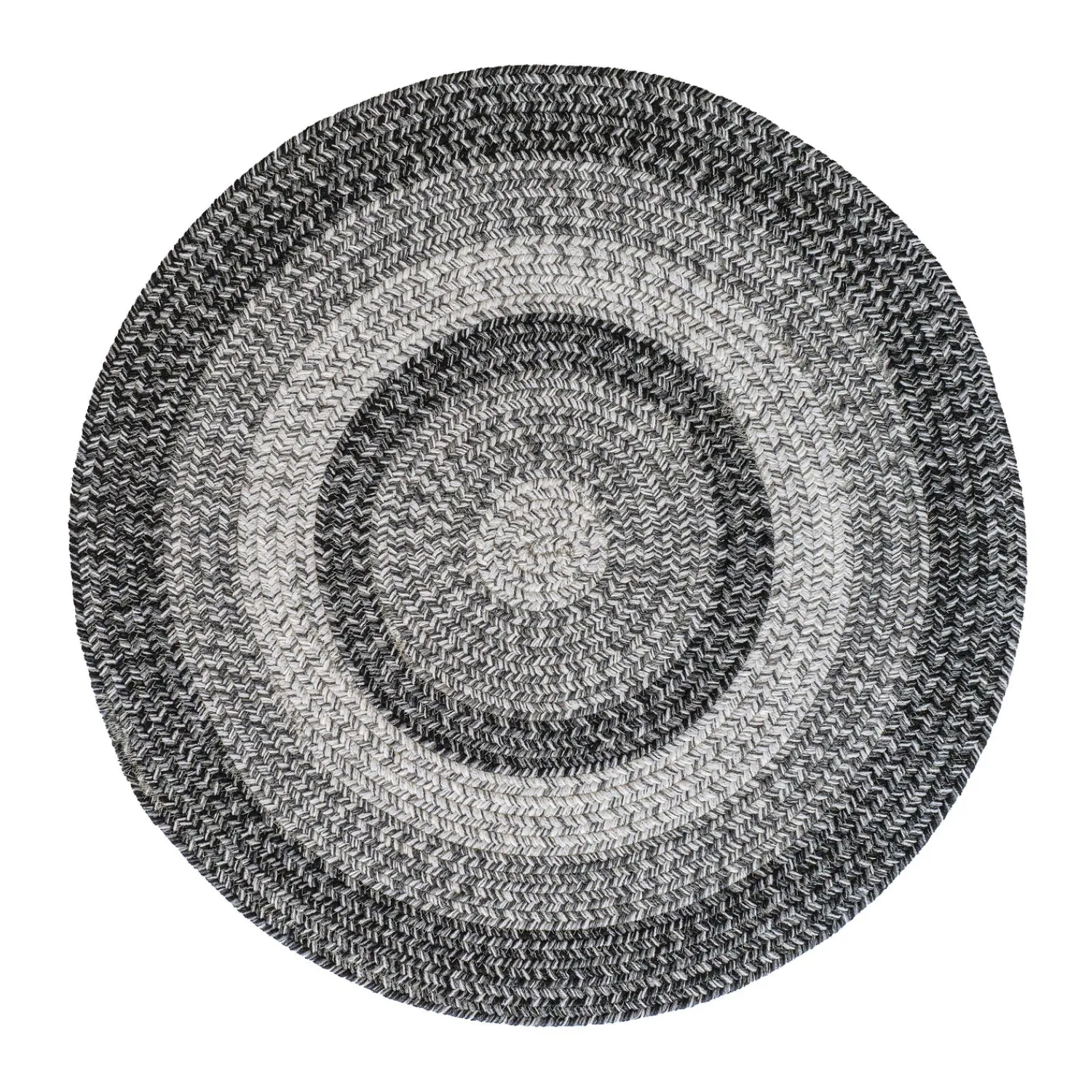 Plow & Hearth Area Rugs>Indoor/Outdoor Oval Woodridge Braided Polypropylene Rug, 5'6" Round