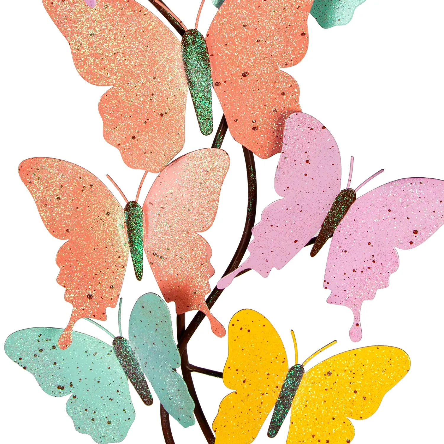Plow & Hearth Wall Art>Indoor/Outdoor Pastel Butterfly Wall Art