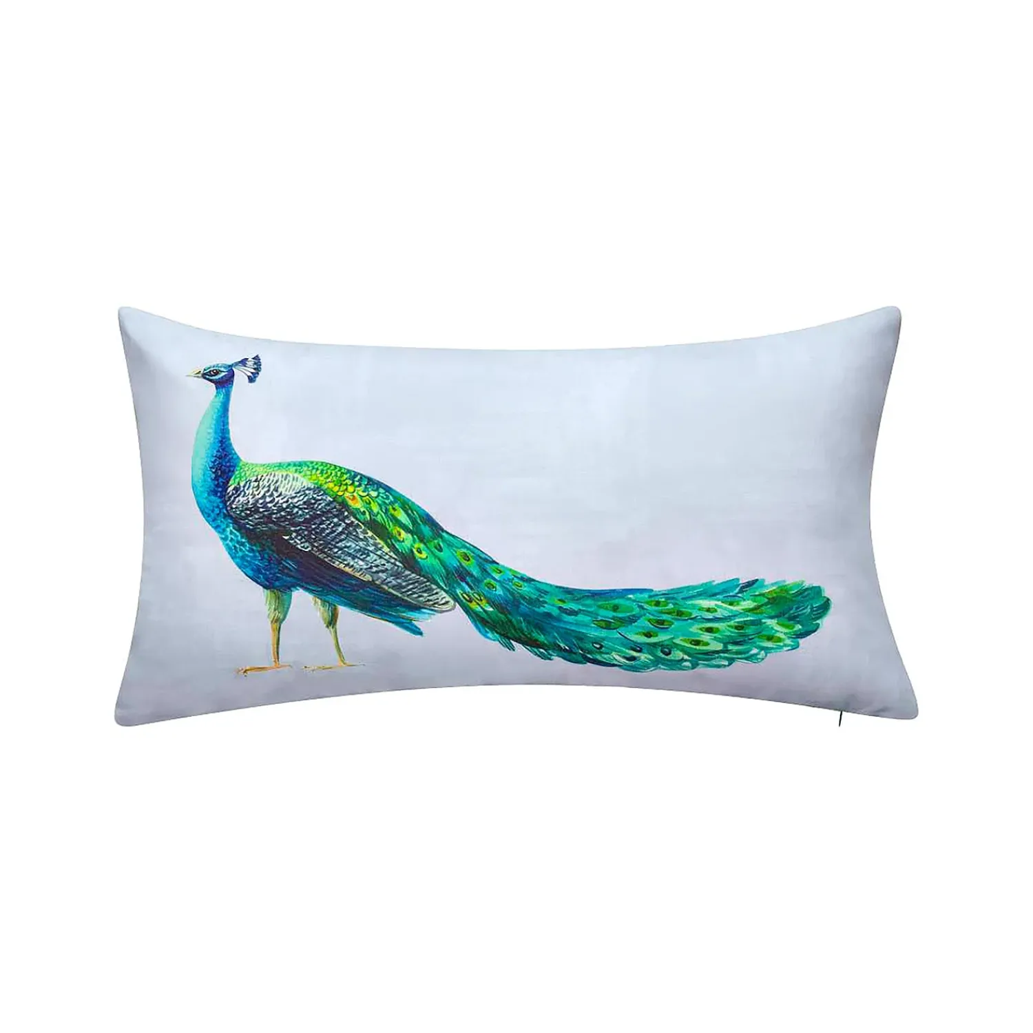 Plow & Hearth Decorative Pillows>Indoor/Outdoor Peacock Lumbar Pillow
