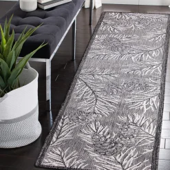 Plow & Hearth Area Rugs|Runners>Indoor/Outdoor Pine Grove Rug, 23" x 7'6" Runner