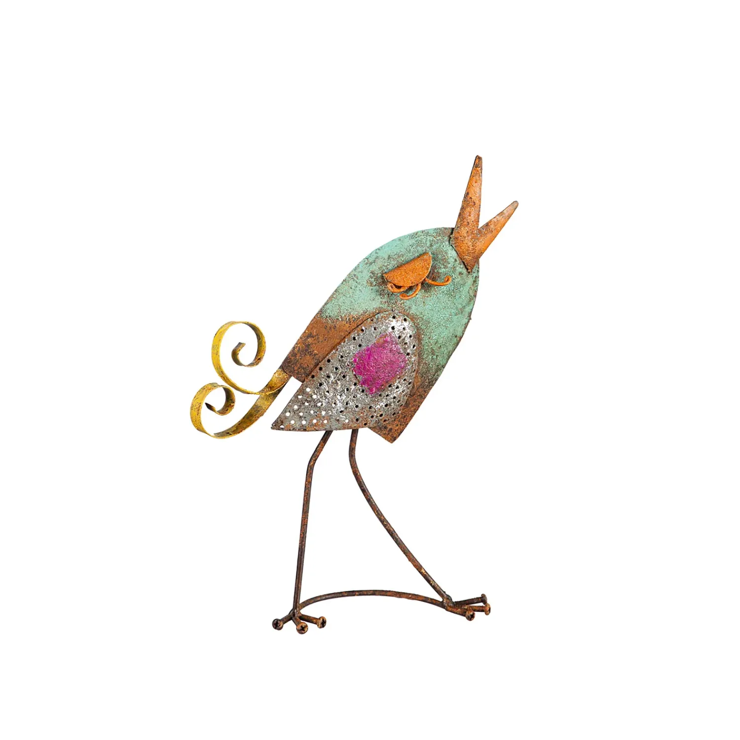 Plow & Hearth Garden Statues>Indoor/Outdoor Rustic Metal Chicks Garden Statues, Set of 2