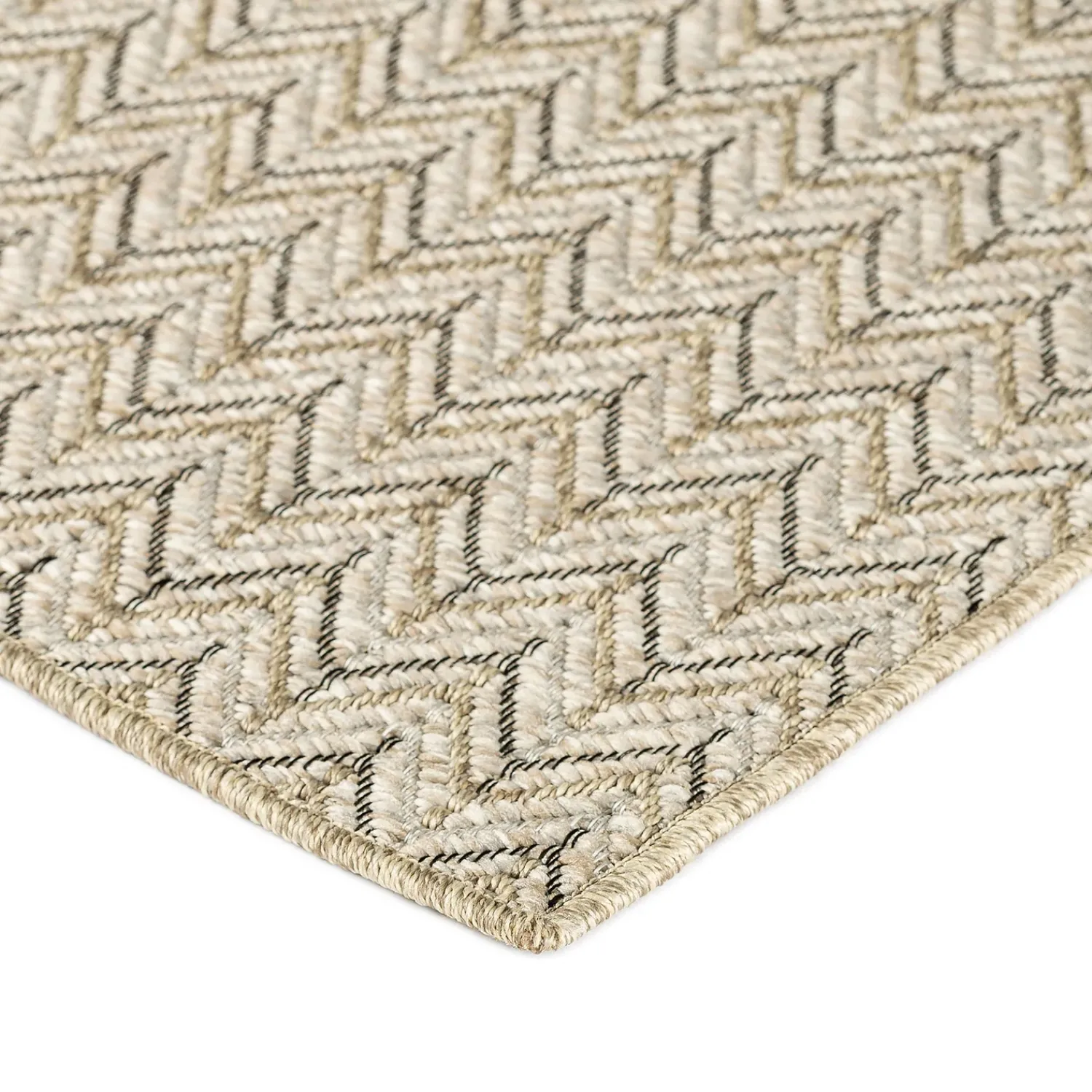 Plow & Hearth Area Rugs>Indoor/Outdoor Santa Anna Chevron Rug, 20" x 30"