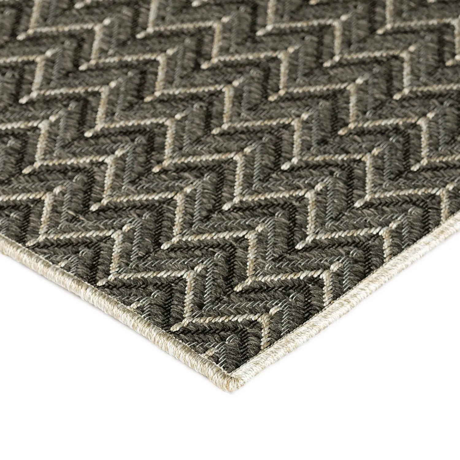 Plow & Hearth Area Rugs>Indoor/Outdoor Santa Anna Chevron Rug, 20" x 30"