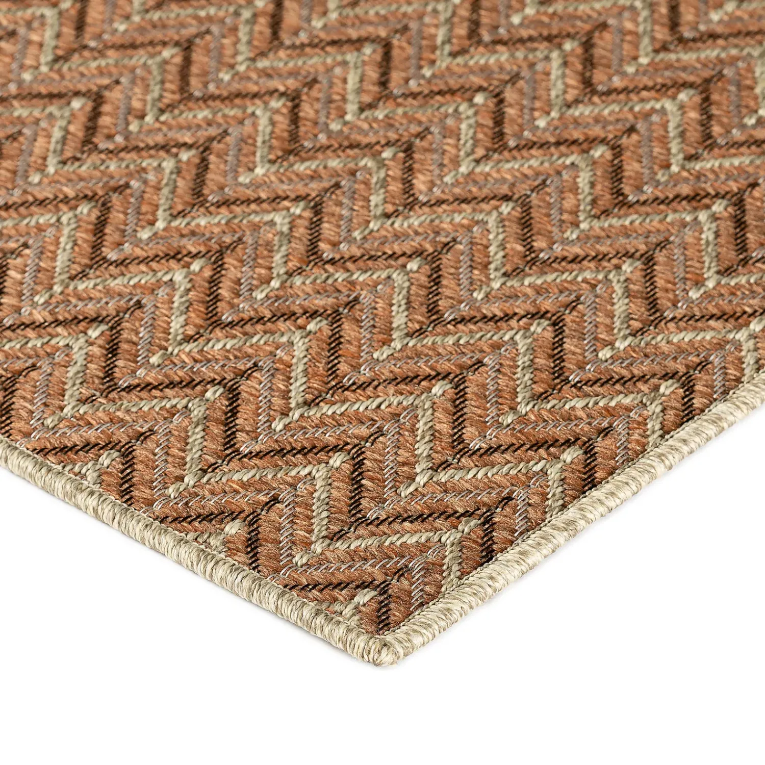 Plow & Hearth Area Rugs>Indoor/Outdoor Santa Anna Chevron Rug, 20" x 30"