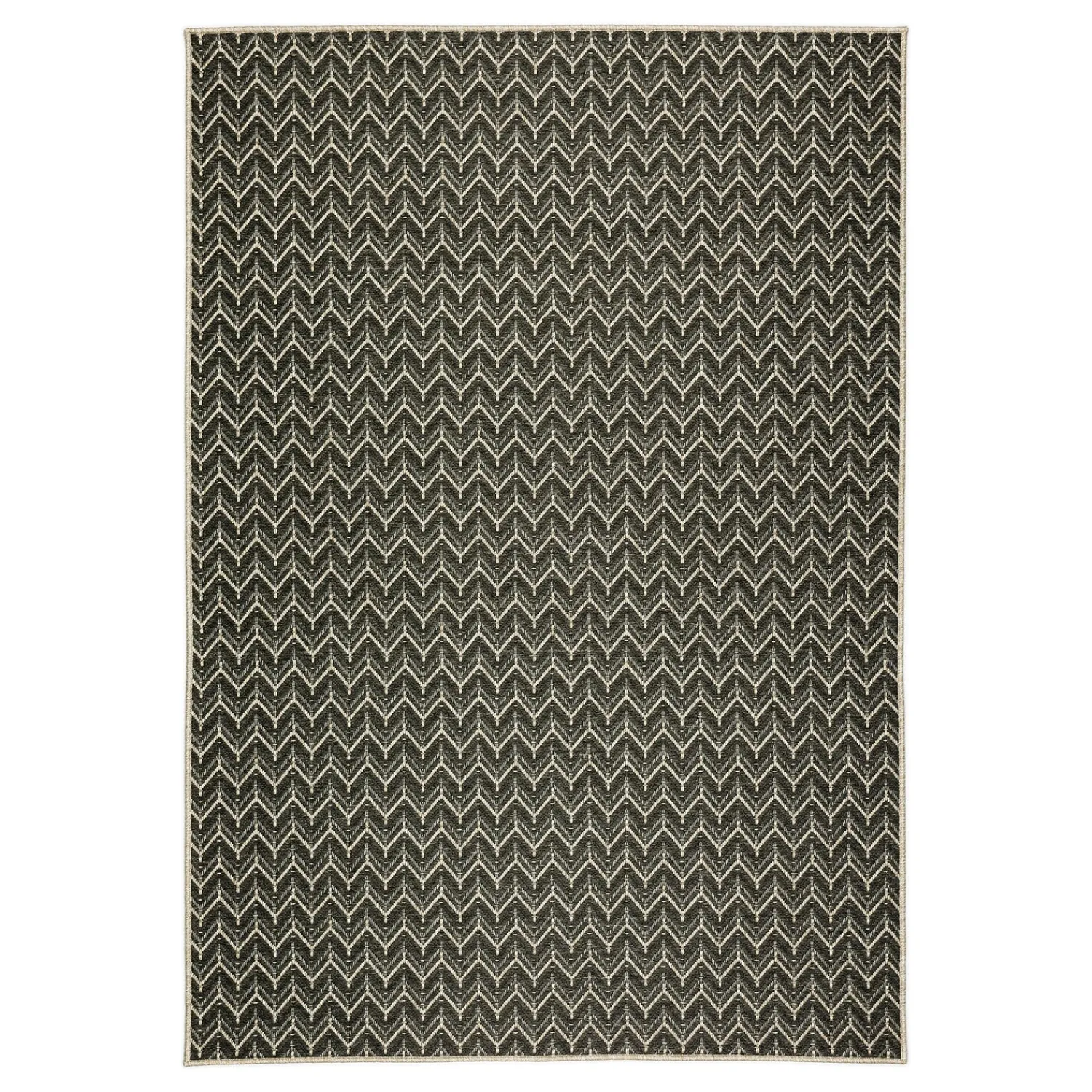Plow & Hearth Area Rugs>Indoor/Outdoor Santa Anna Chevron Rug, 20" x 30"