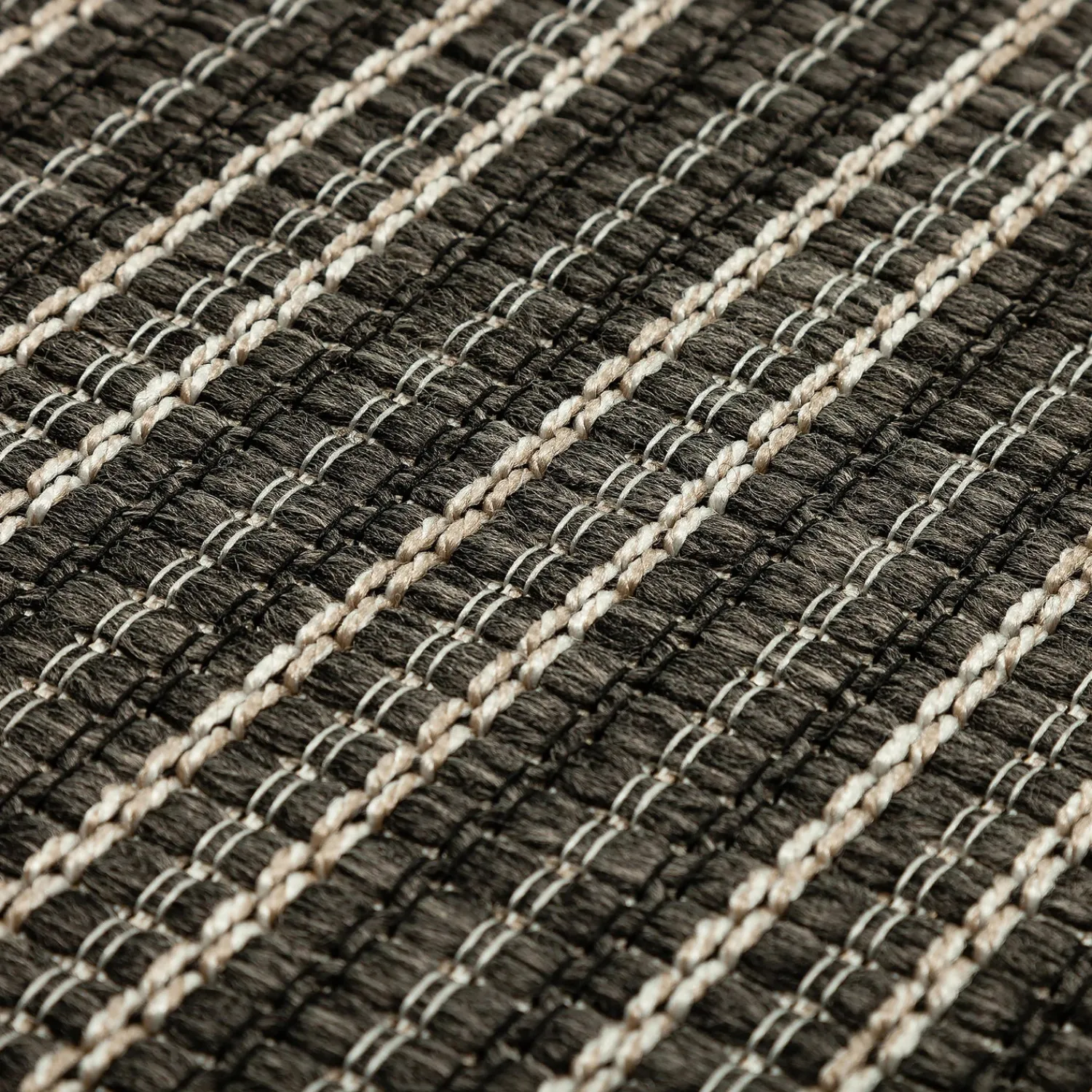 Plow & Hearth Area Rugs>Indoor/Outdoor Santa Anna Striped Rug, 3' x 5'