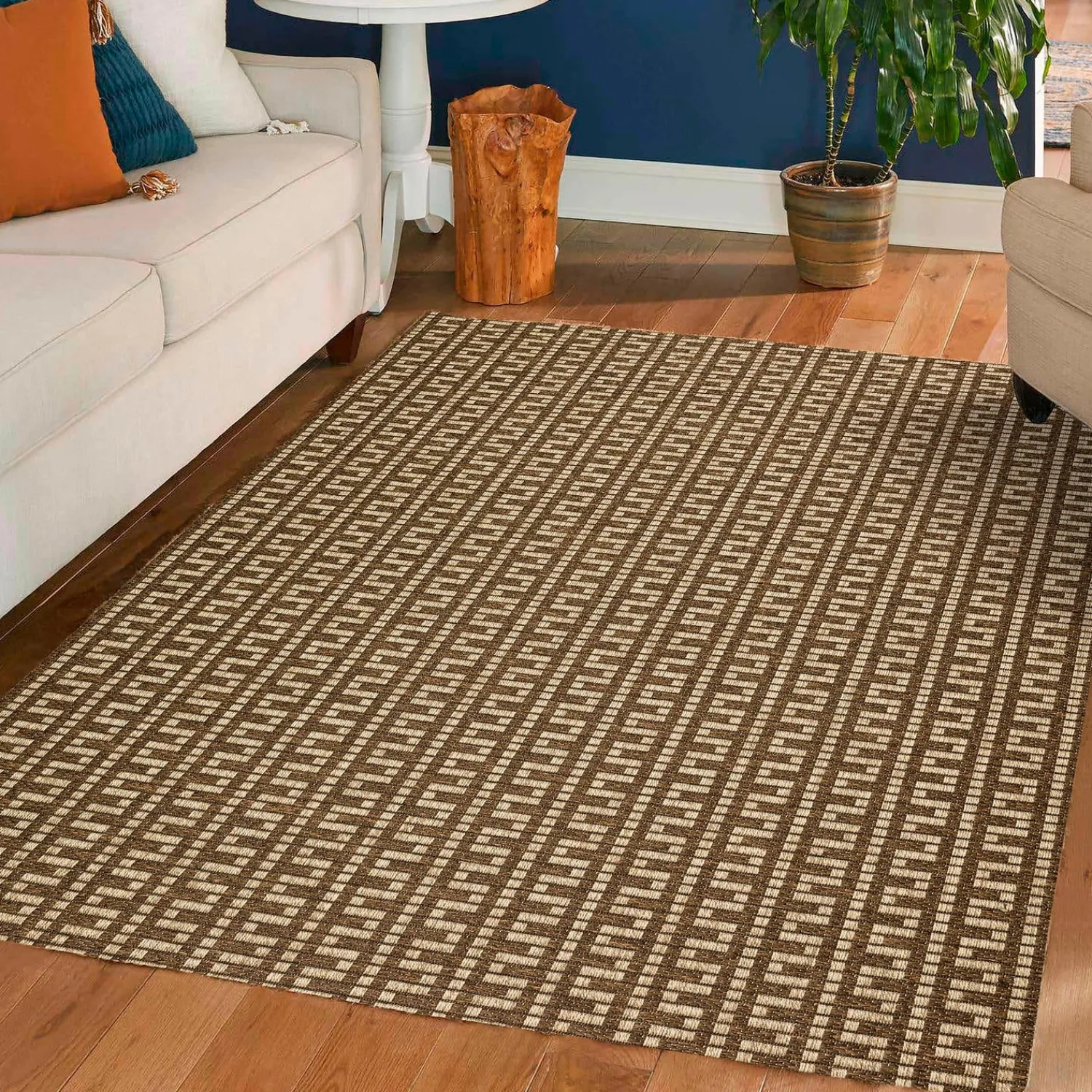 Plow & Hearth Area Rugs>Indoor/Outdoor Santa Anna Tribal Rug, 20" x 30"