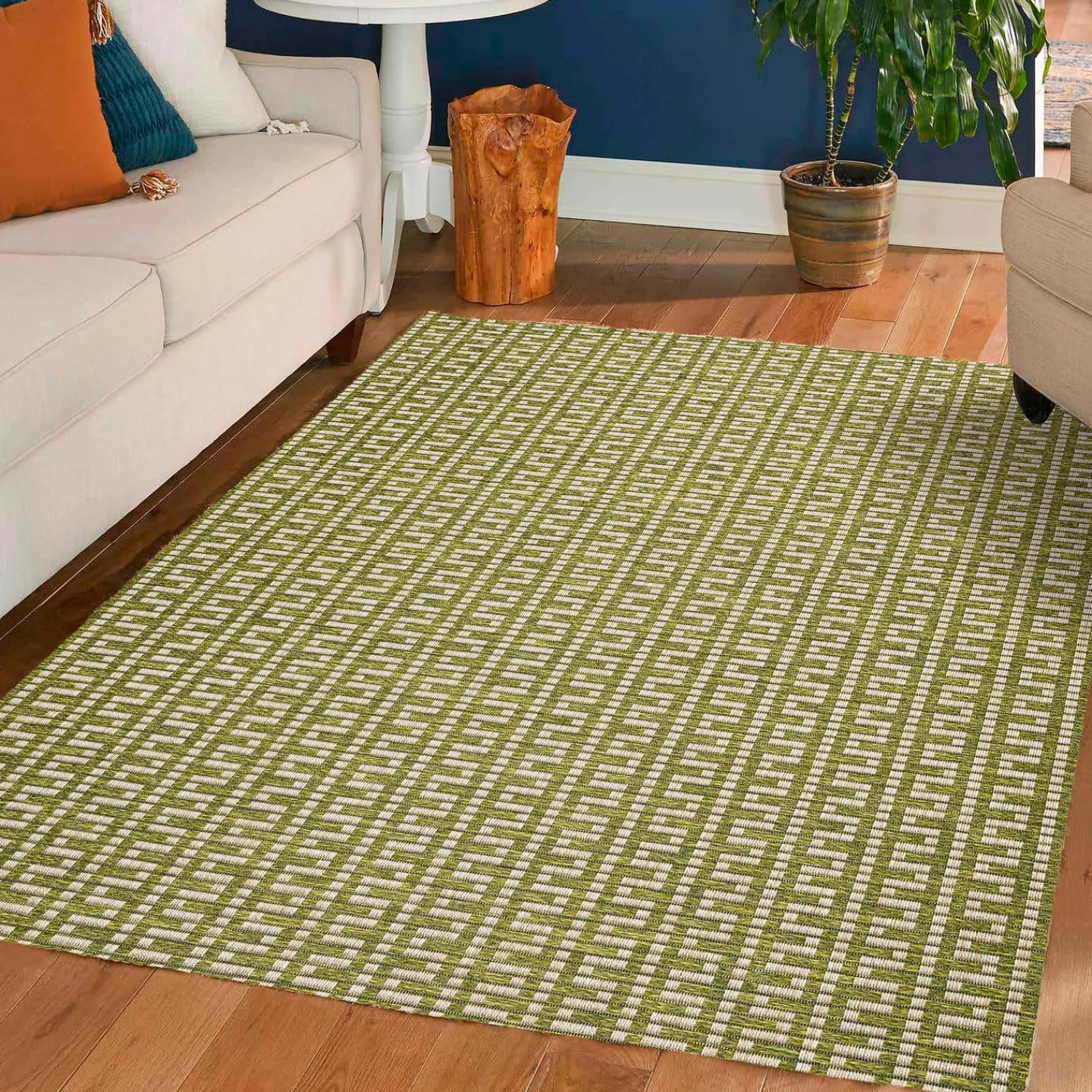 Plow & Hearth Area Rugs>Indoor/Outdoor Santa Anna Tribal Rug, 20" x 30"