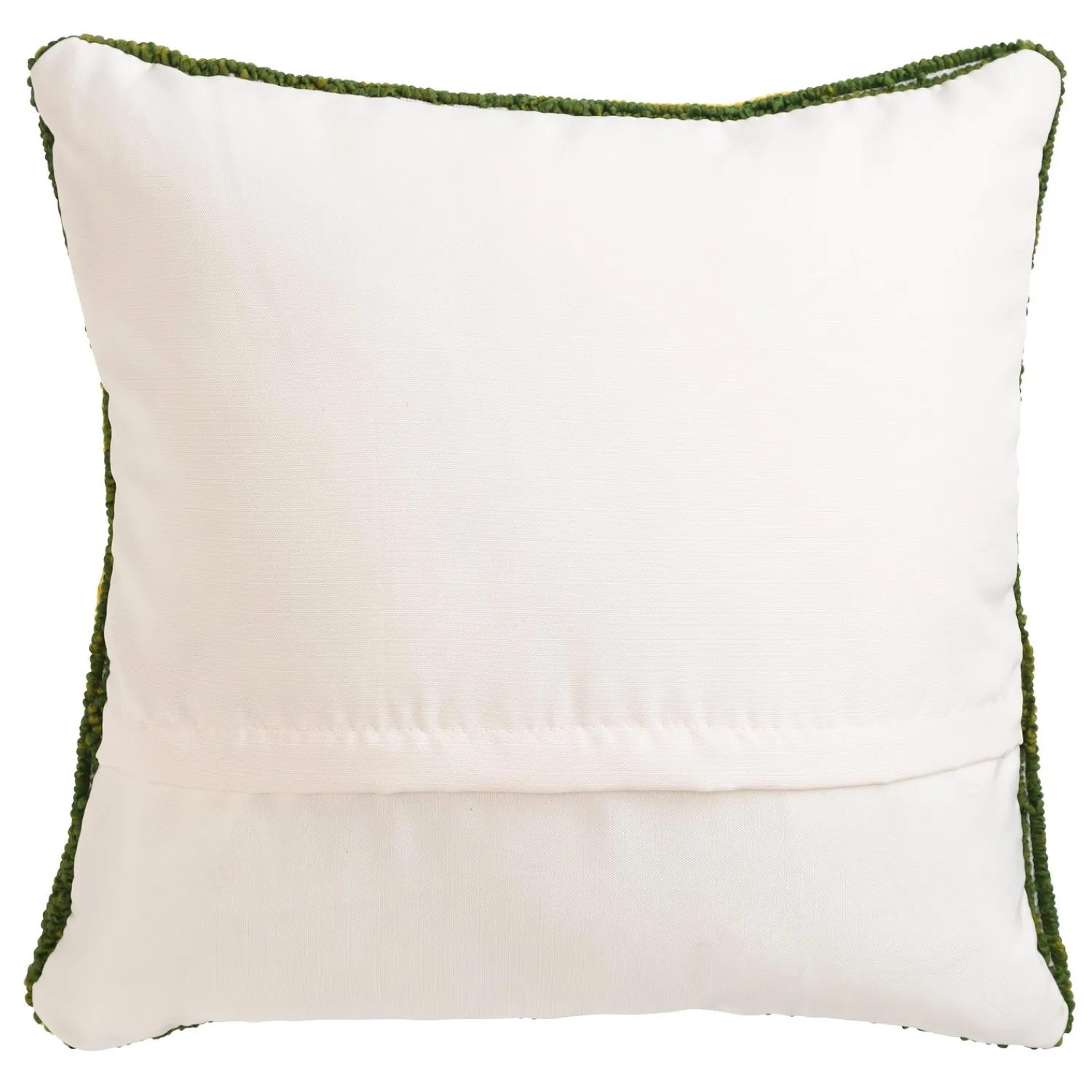 Plow & Hearth Outdoor Throw Pillows|Decorative Pillows>Indoor/Outdoor Sunflower Hooked Polypropylene Throw Pillow
