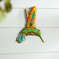Plow & Hearth Wall Art>Indoor/Outdoor Talavera Hummingbird Wall Art