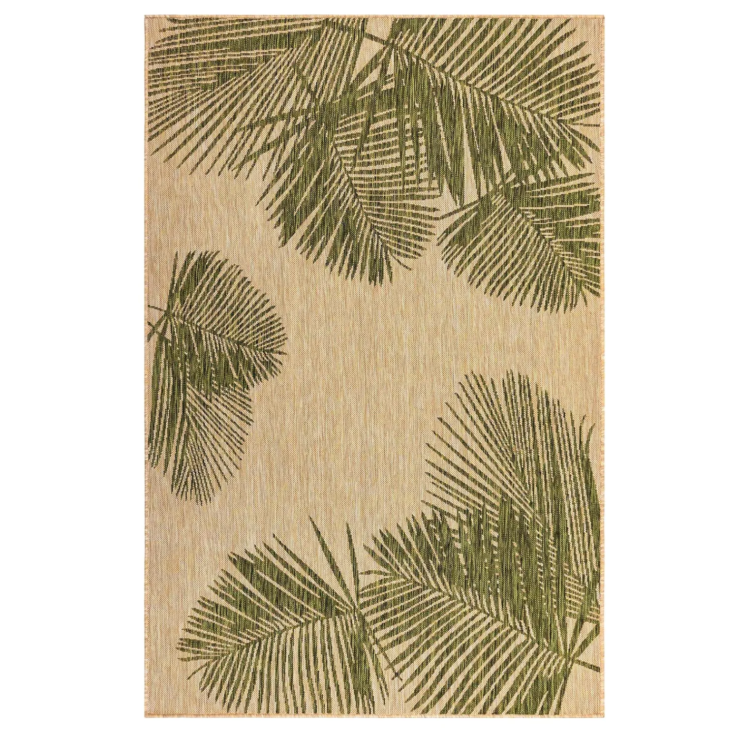 Plow & Hearth Area Rugs>Indoor/Outdoor Textured Palms Polypropylene Rug, 39" x 59"