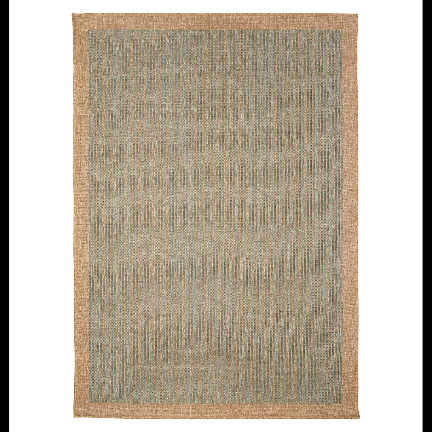 Plow & Hearth Area Rugs>Indoor/Outdoor Toulouse Border Print Rug, 6'6" x 9'4"