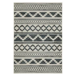 Plow & Hearth Area Rugs>Indoor/Outdoor York Desert Polypropylene Rug, 5'3" x 7'3" Blue