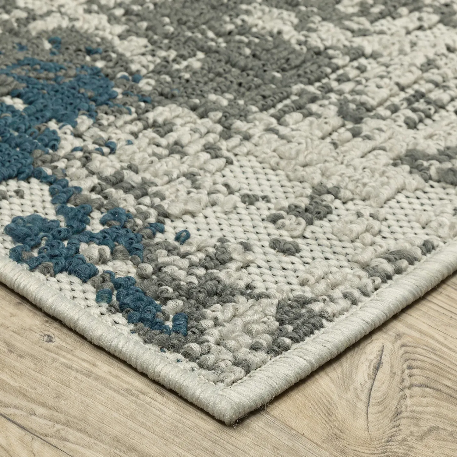 Plow & Hearth Area Rugs>Indoor/Outdoor York Modern Polypropylene Rug, 3'3" x 5' Beige