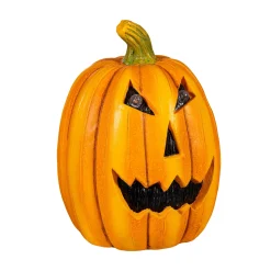 Plow & Hearth Garden Statues>Jack-O-Lantern Pumpkin LED Statue, 14"H