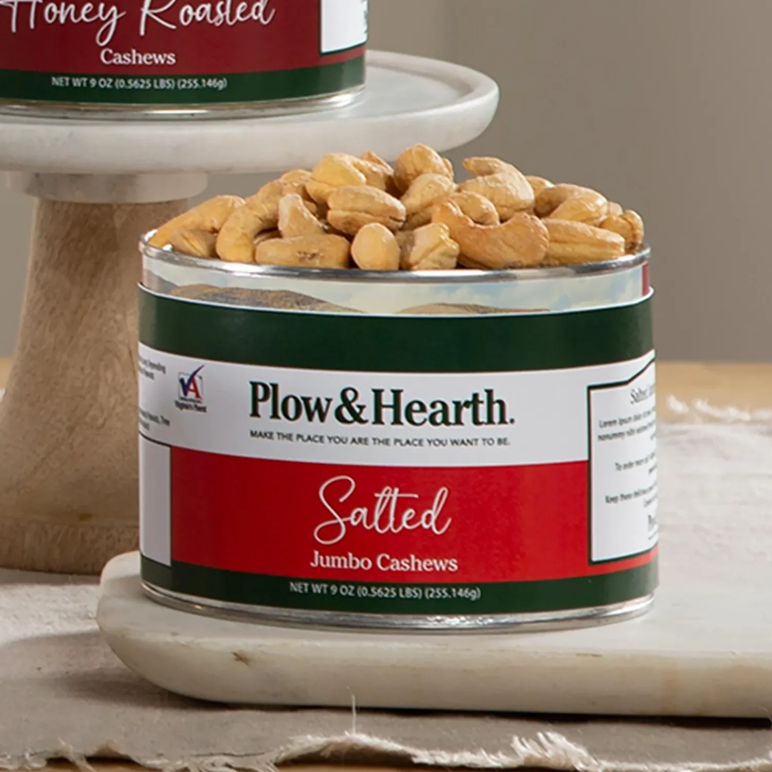 Plow & Hearth Gourmet Snacks & Nuts>Jumbo Cashews - Salted, Honey Toasted Or Chocolate Covered