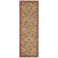 Plow & Hearth Area Rugs>Kensington Floral Wool Rug, 7'9" x 9'9" Slate