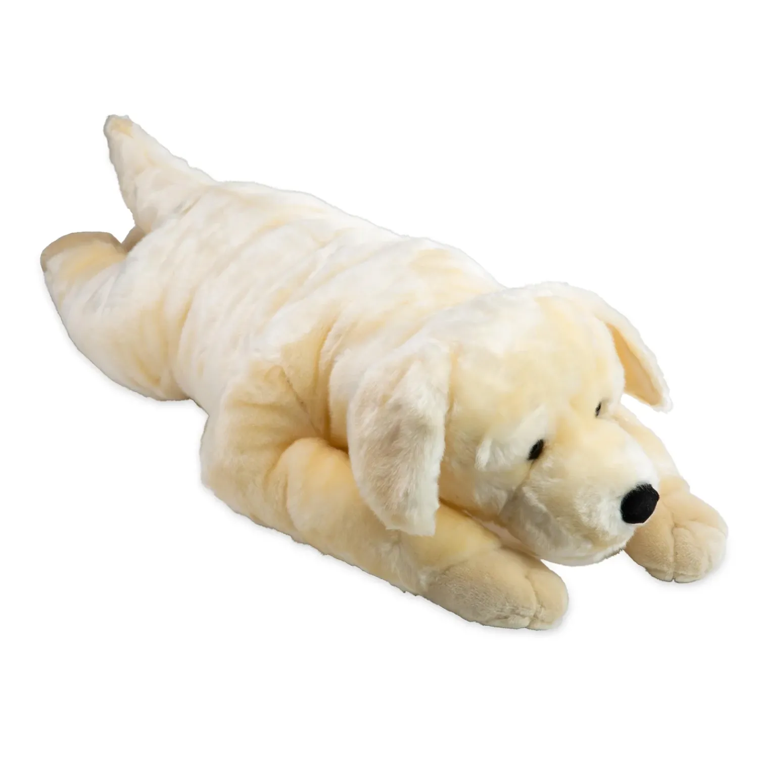 Plow & Hearth Decorative Pillows|Pet Products>Labrador Retriever Plush Cuddle Animal Body Pillow YellowLab