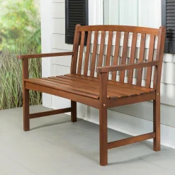 Plow & Hearth Outdoor Benches>Lancaster Eucalyptus Wood Bench Natural