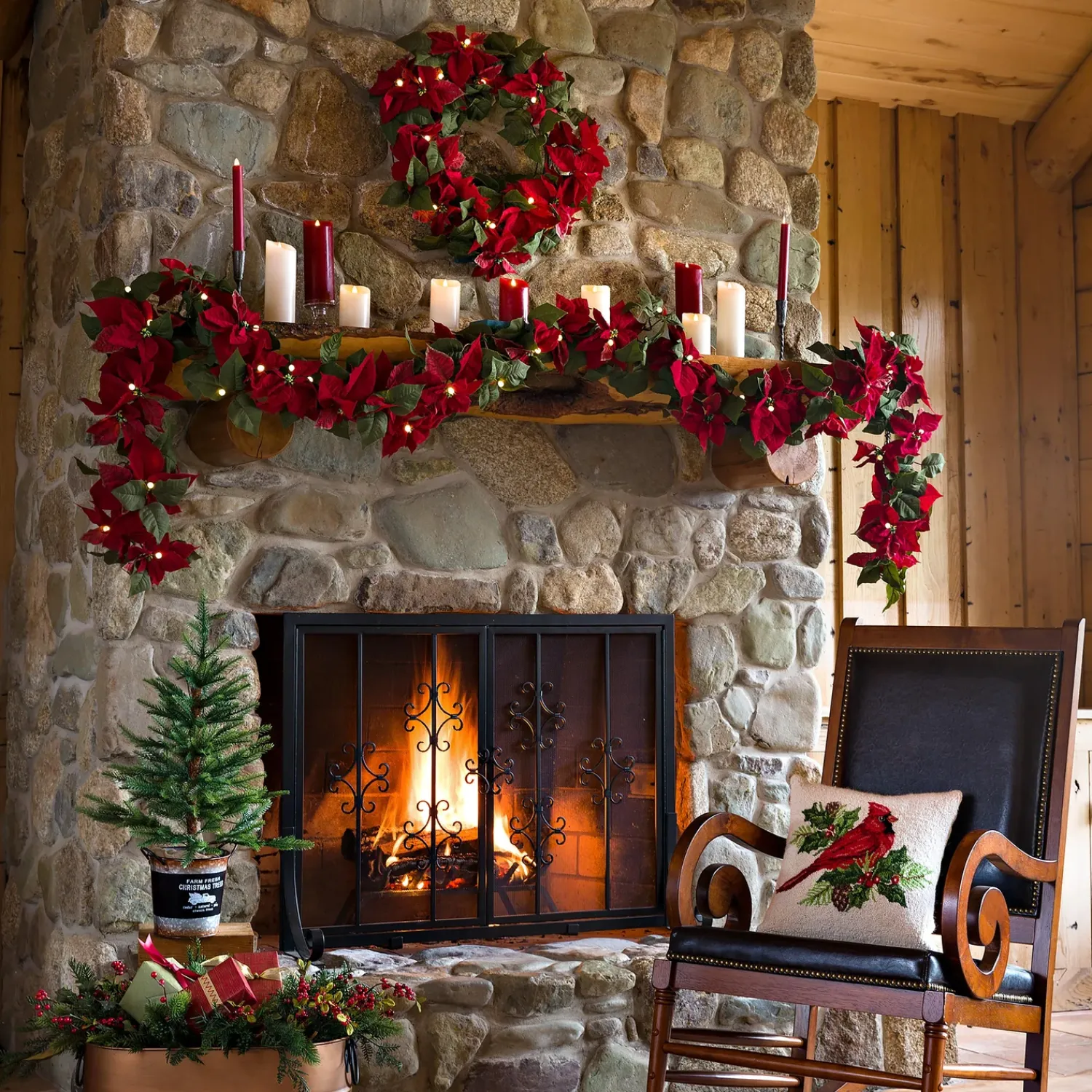 Plow & Hearth Fireplace Tool Sets|Wood Storage & Wood Racks>Large Copper Finished Firewood Bucket