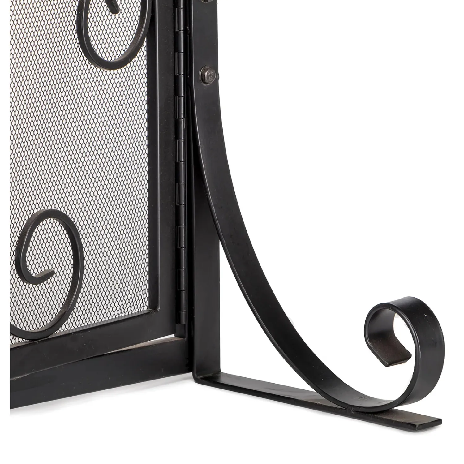 Plow & Hearth Fireplace Screens With Doors>Large Crest Fireplace Screen With Doors Black