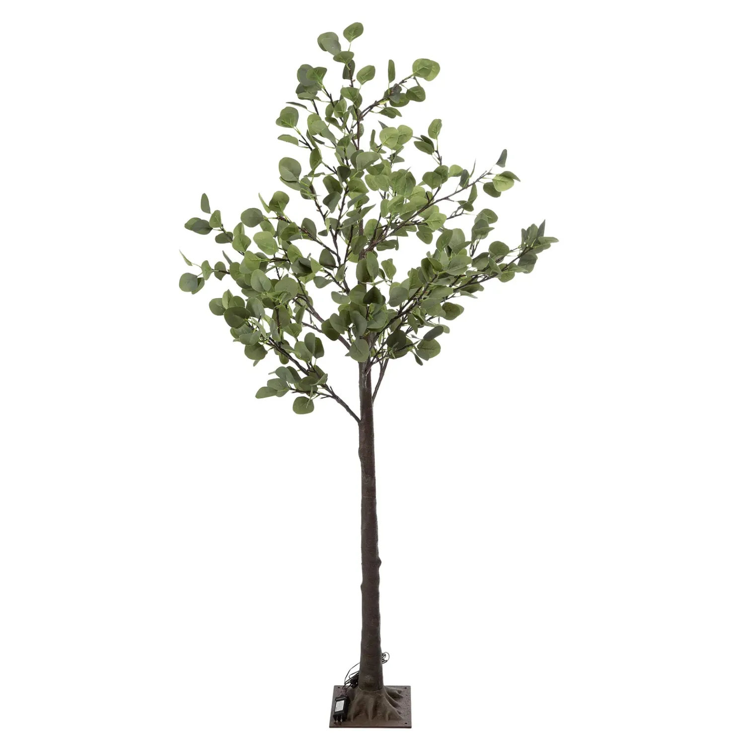 Plow & Hearth Lighted Trees & Garlands>Large Lighted Eucalyptus Tree with 136 Lights