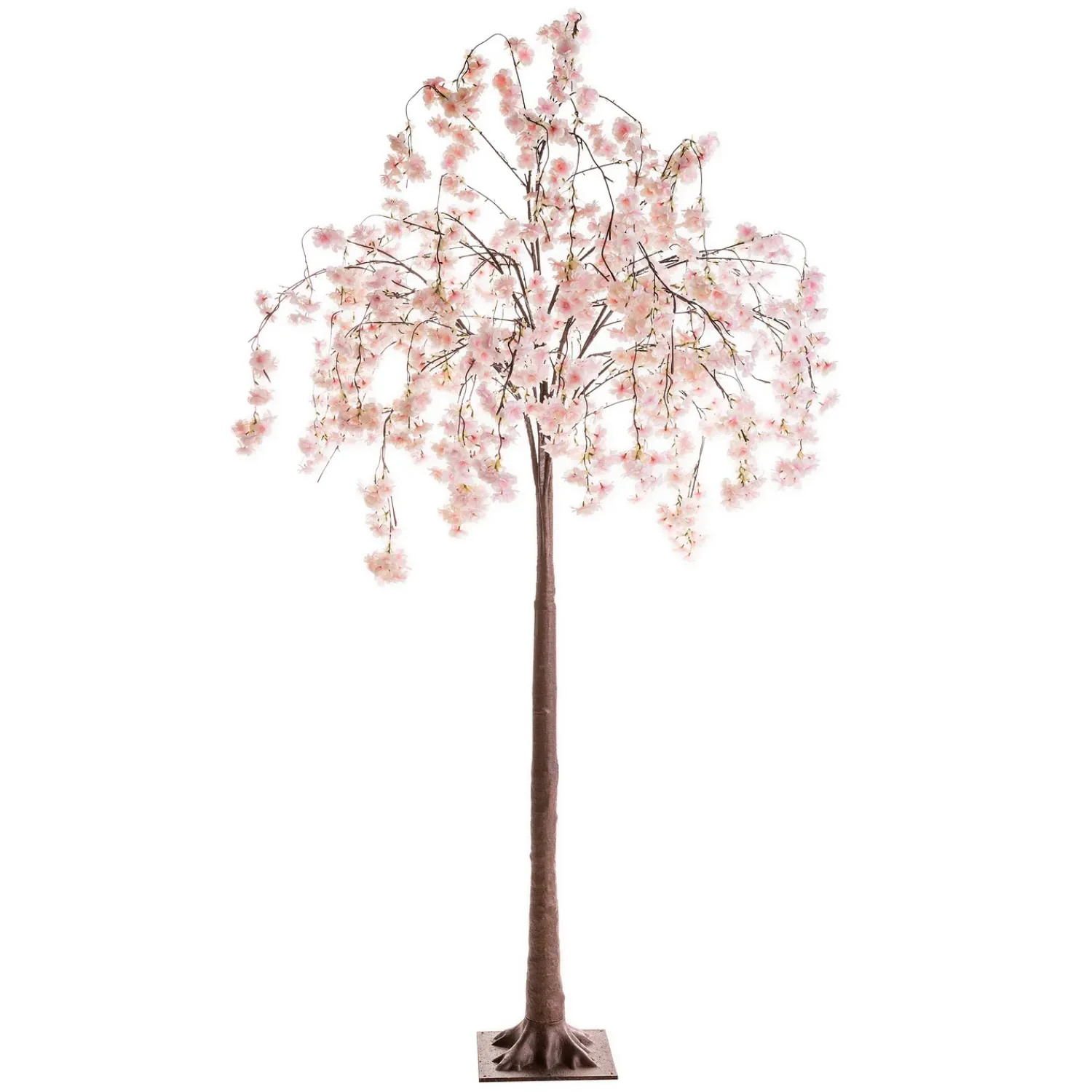 Plow & Hearth Lighted Trees & Garlands>Large Lighted Faux Weeping Cherry Tree, 6'H
