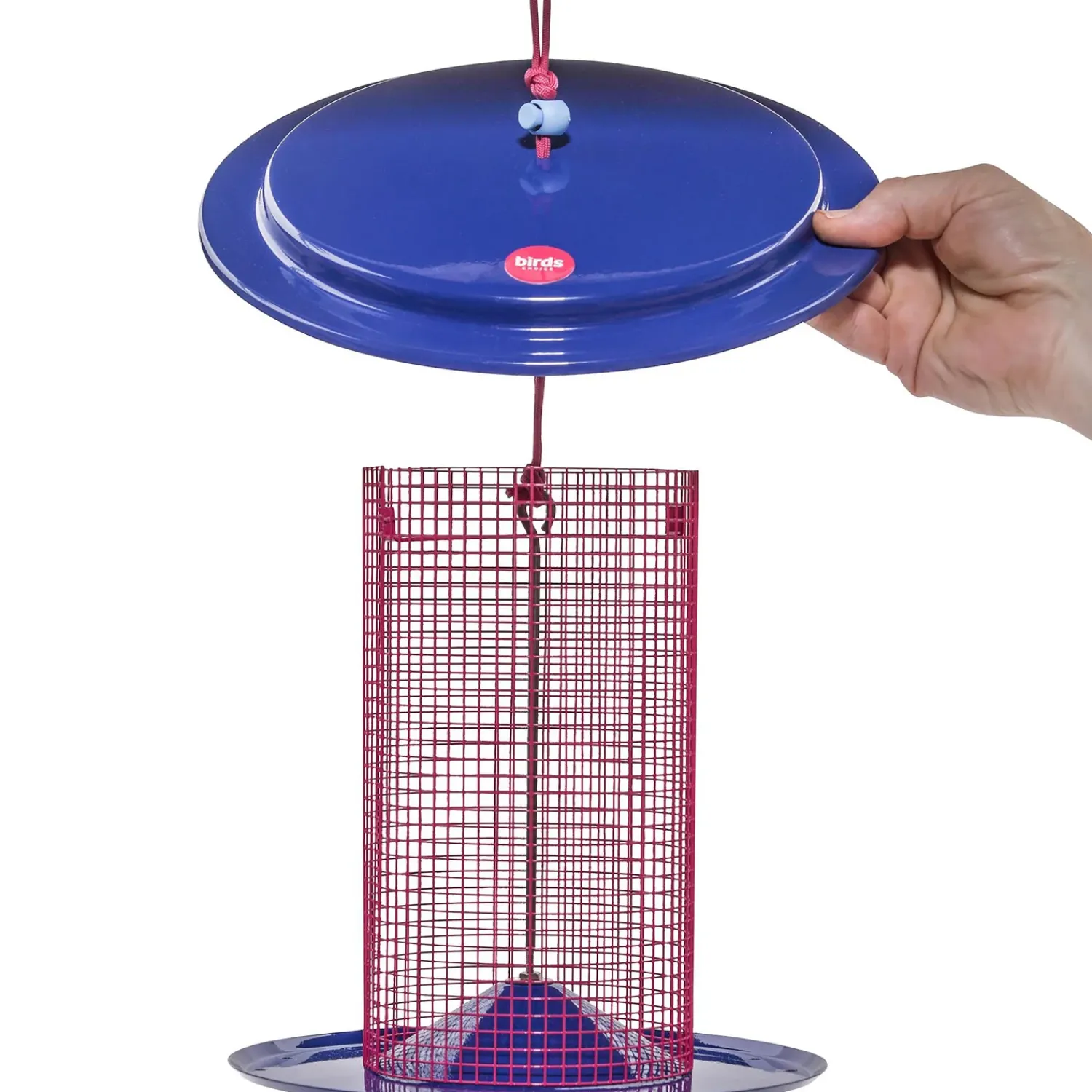 Plow & Hearth Bird Feeders>Large Metal Sunflower Seed Bird Feeder
