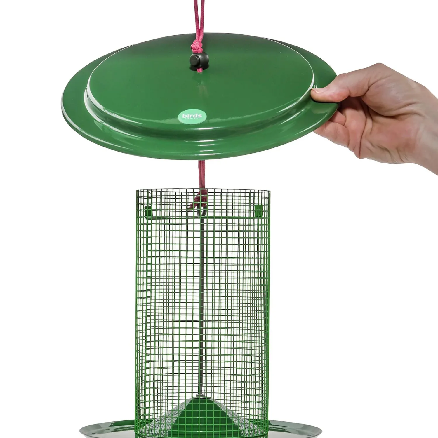 Plow & Hearth Bird Feeders>Large Metal Sunflower Seed Bird Feeder