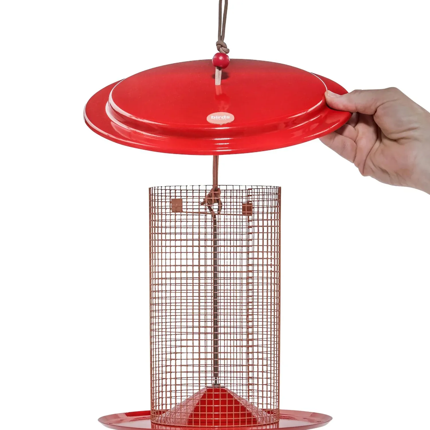 Plow & Hearth Bird Feeders>Large Metal Sunflower Seed Bird Feeder