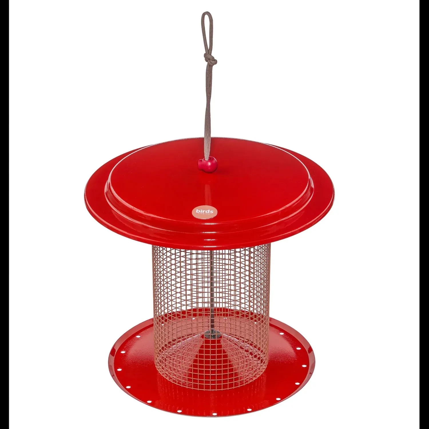 Plow & Hearth Bird Feeders>Large Metal Sunflower Seed Bird Feeder