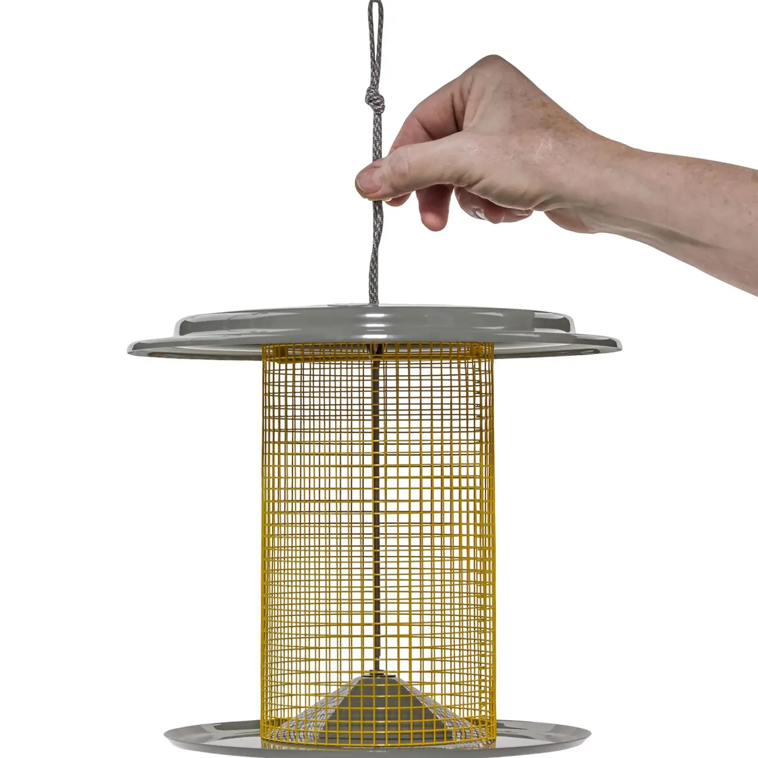 Plow & Hearth Bird Feeders>Large Metal Sunflower Seed Bird Feeder