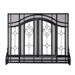 Plow & Hearth Fireplace Screens With Doors><noscript><img width=