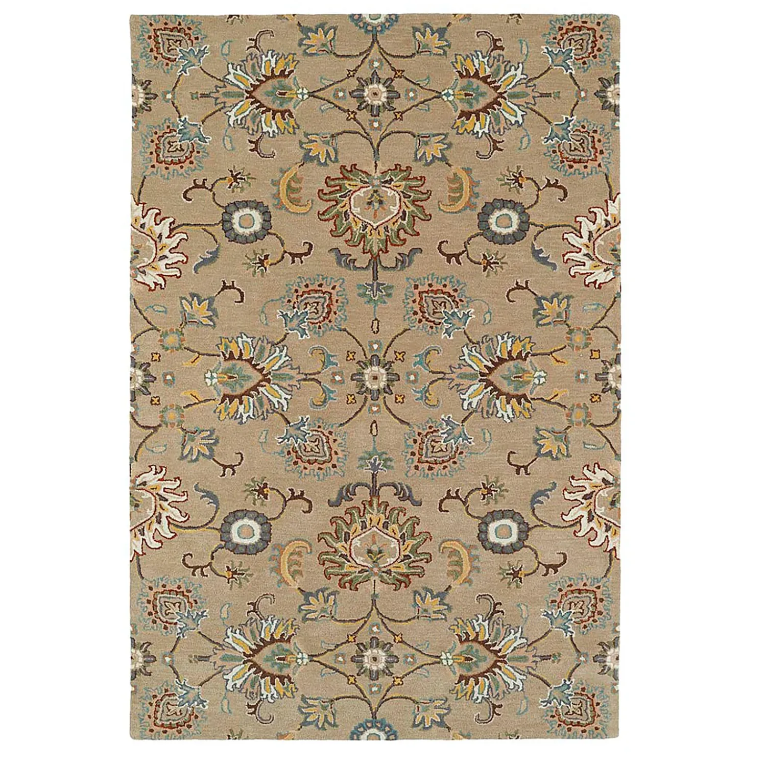 Plow & Hearth Area Rugs>Lauren Floral Wool Rug, 3' x 5'