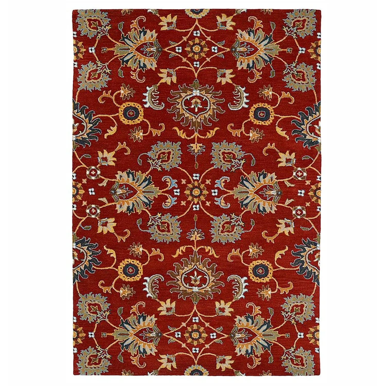 Plow & Hearth Area Rugs>Lauren Floral Wool Rug, 3' x 5'