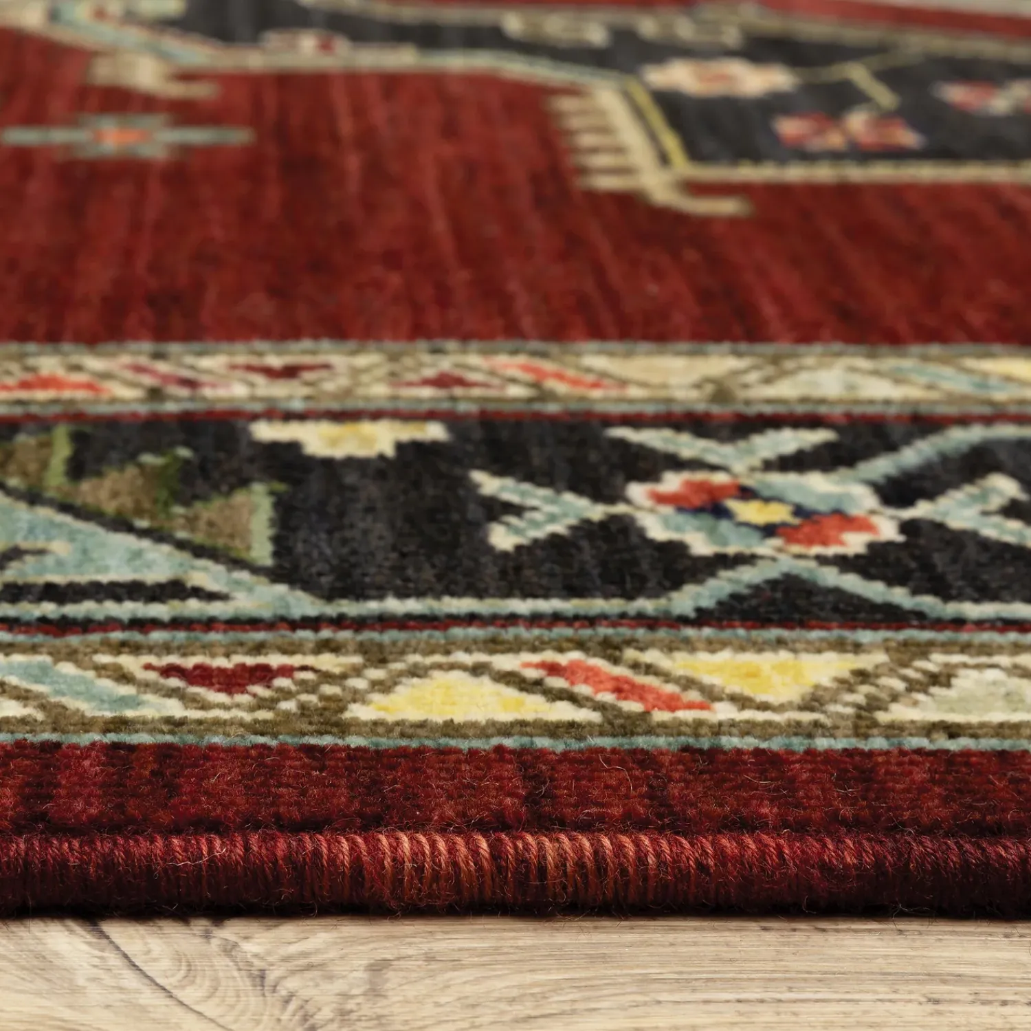 Plow & Hearth Area Rugs>Laurenburg Border Wool Rug, 3'3" x 5'